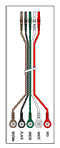 5 Leadwire Set - 40" Din/Snap